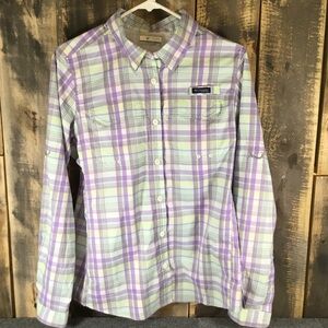 Columbia PFG Super Lo Drag long sleeve fishing shirt women’s size L